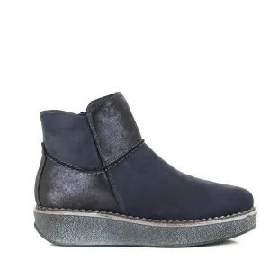 24 Hrs 23474 Navy Ankle Boots