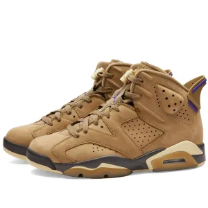 Air Jordan W 6 Retro Gtx Brown Kelp & Team Gold