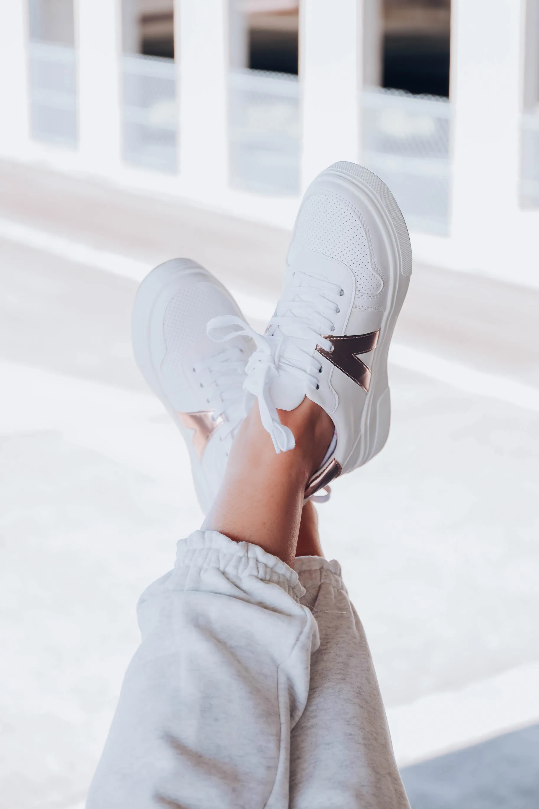 Avi Sneakers by MIA - White/Gold