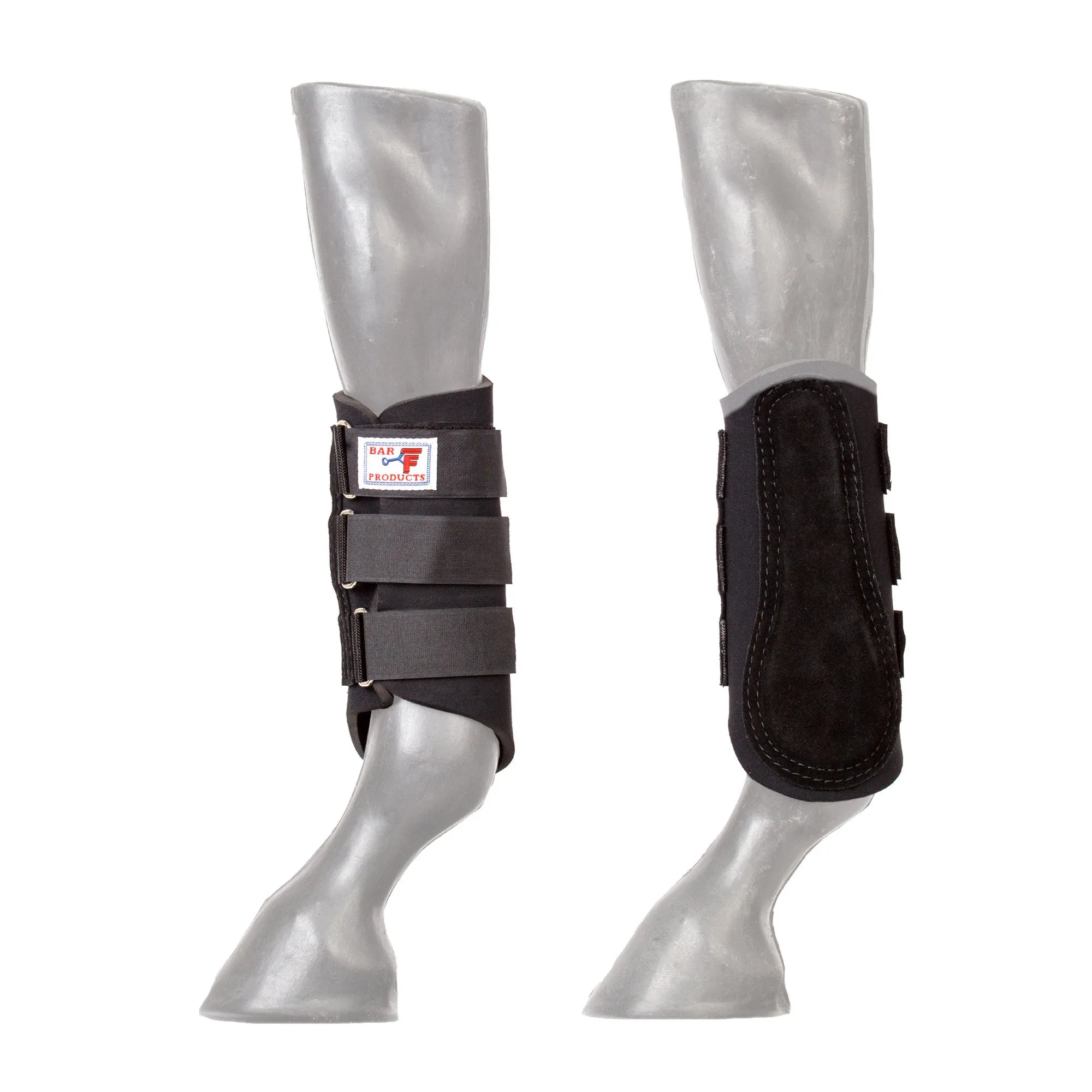 Bar F Invincible Leather Tuck Loop Splint Boots