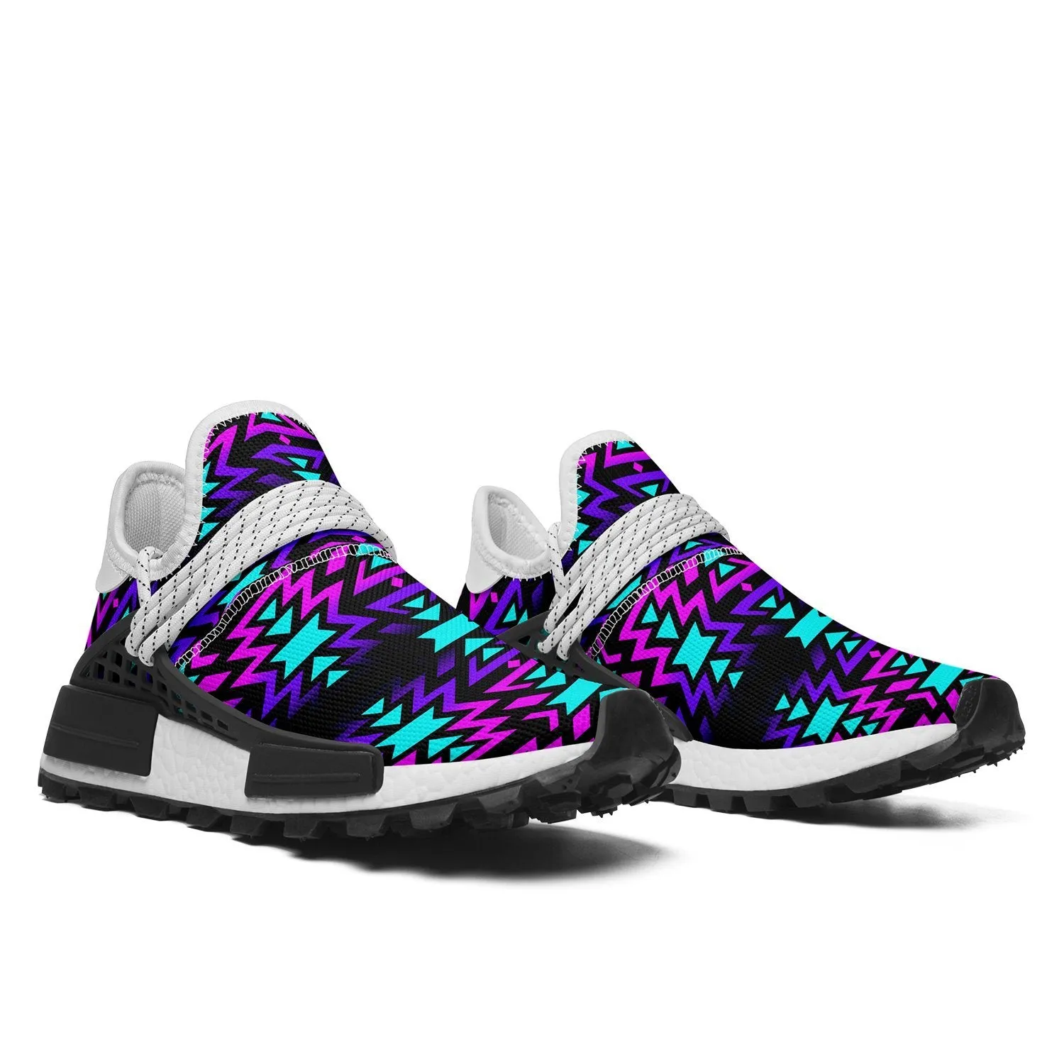 Black Fire Winter Sunset Okaki Sneakers