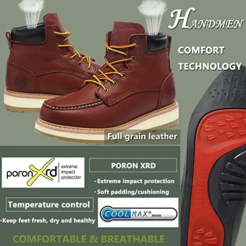 CK303 Work Boots 6 inch for Men Water Resistant Soft Toe