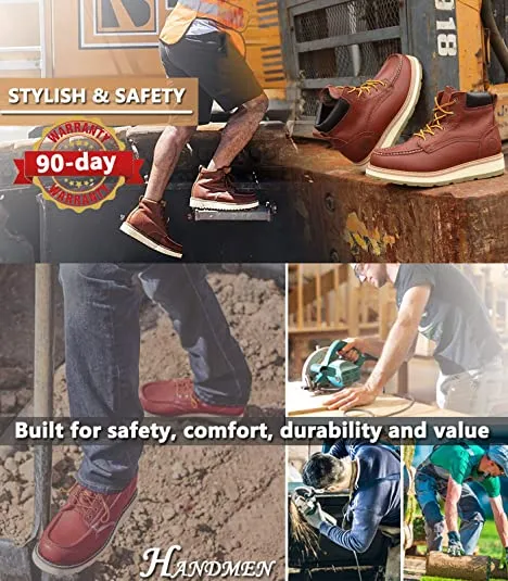 CK303 Work Boots 6 inch for Men Water Resistant Soft Toe