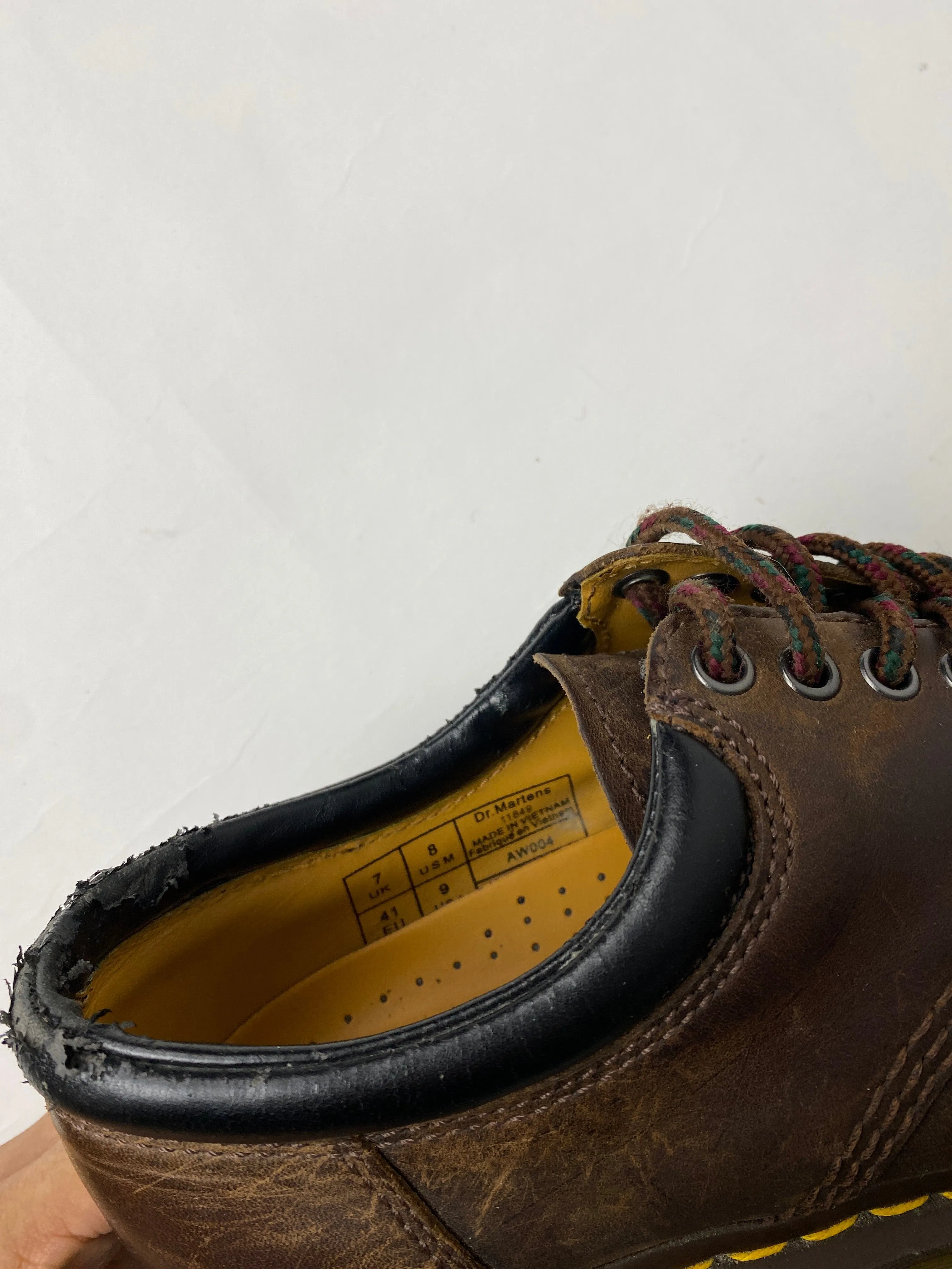 Doc Martens Oxford Shoes US Mens 8 Brown Leather