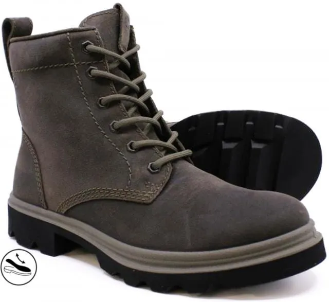 Ecco Women's Grainer Lace Boots- Tarmac