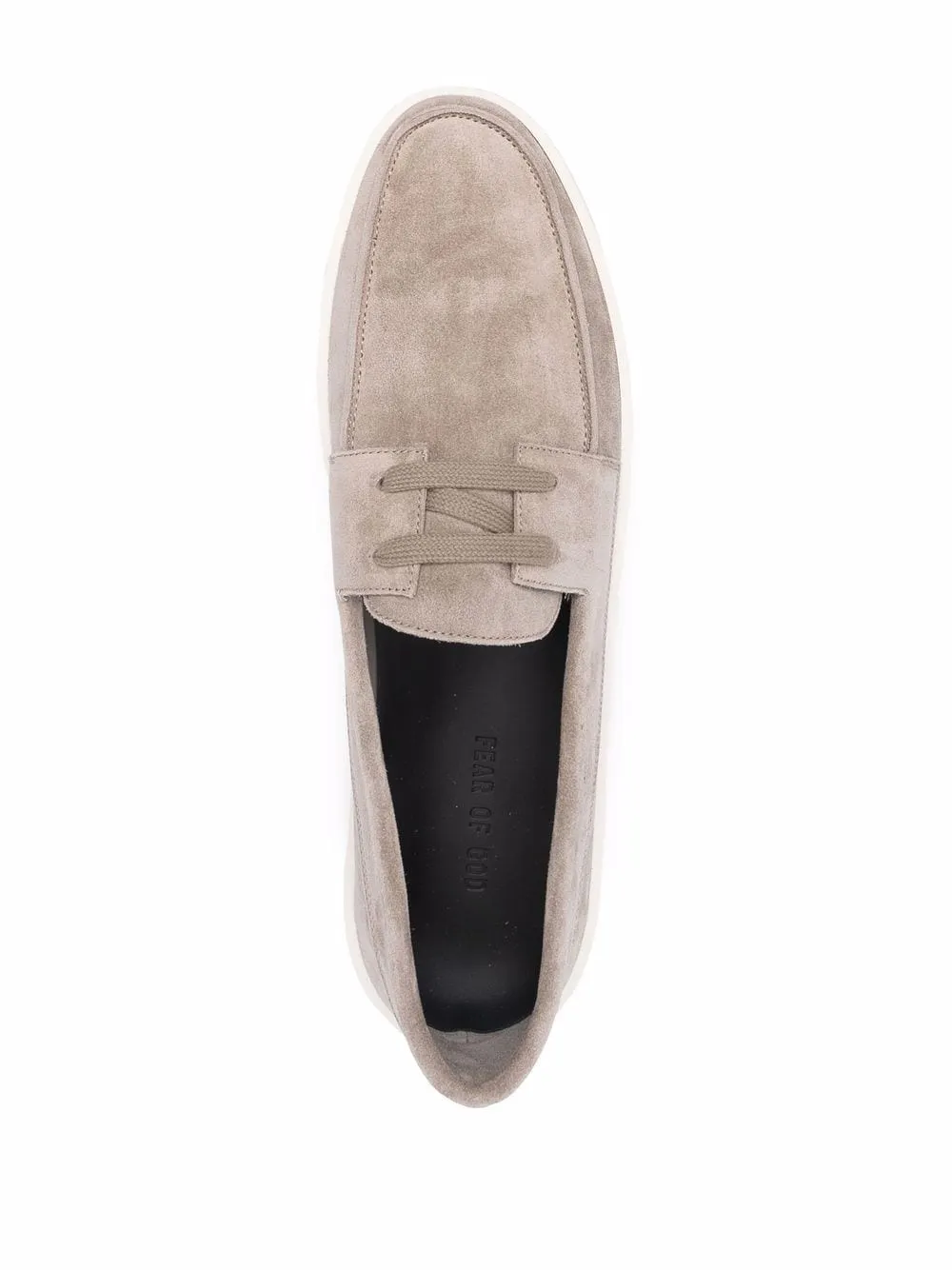 FEAR OF GOD Laced Suede Loafers Brown