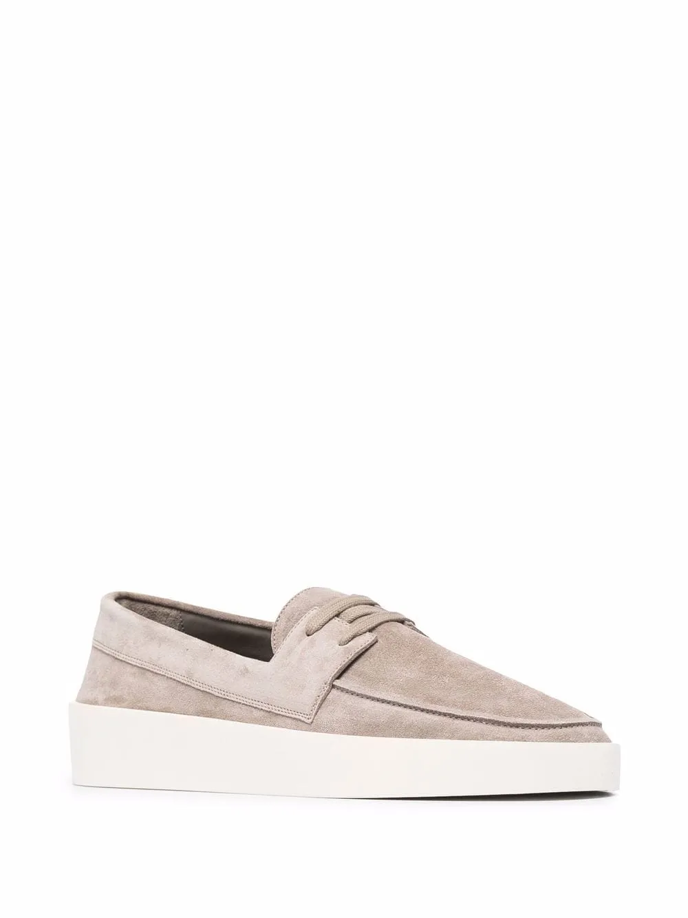 FEAR OF GOD Laced Suede Loafers Brown