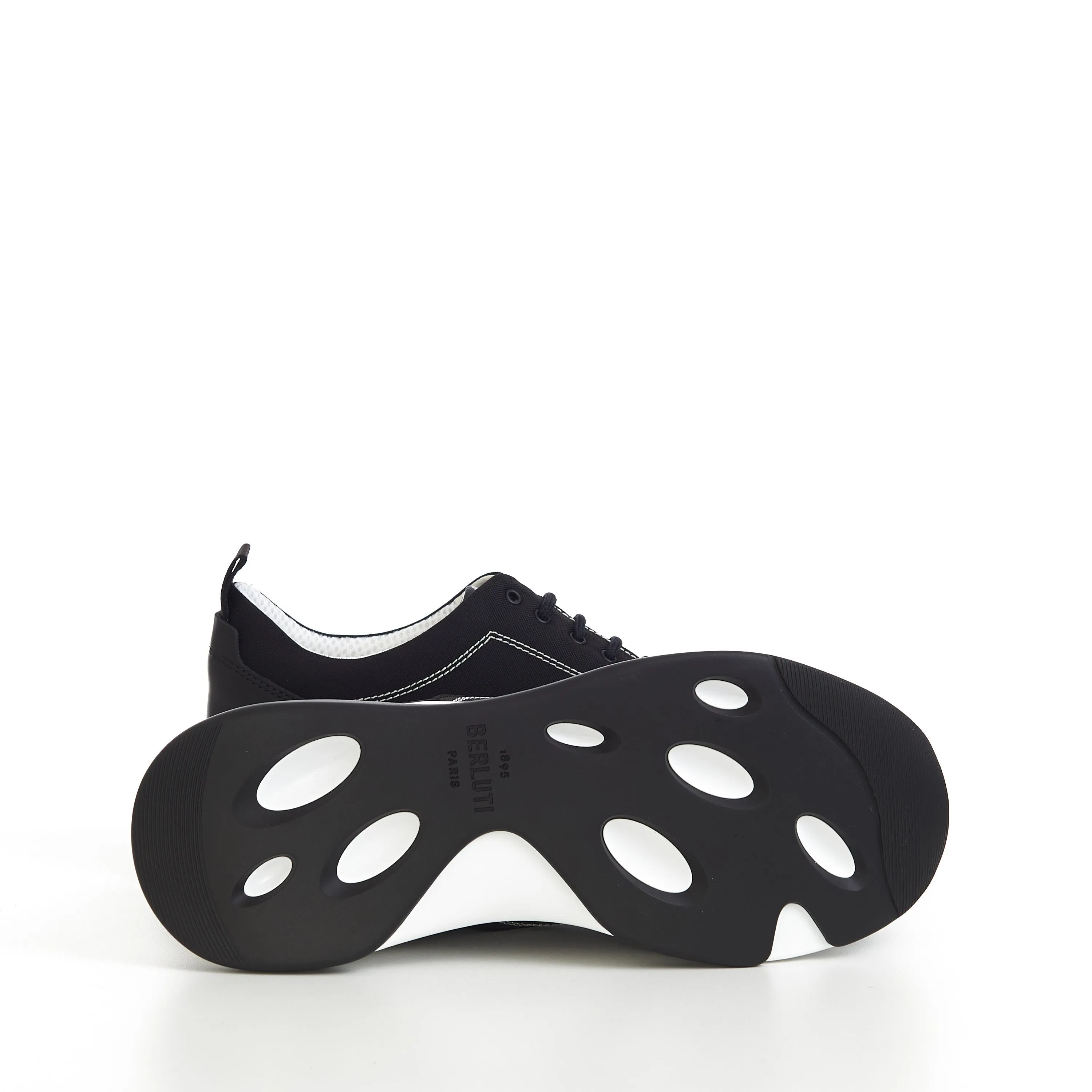 Flow Sneakers In Black With Scritto Serigraphy