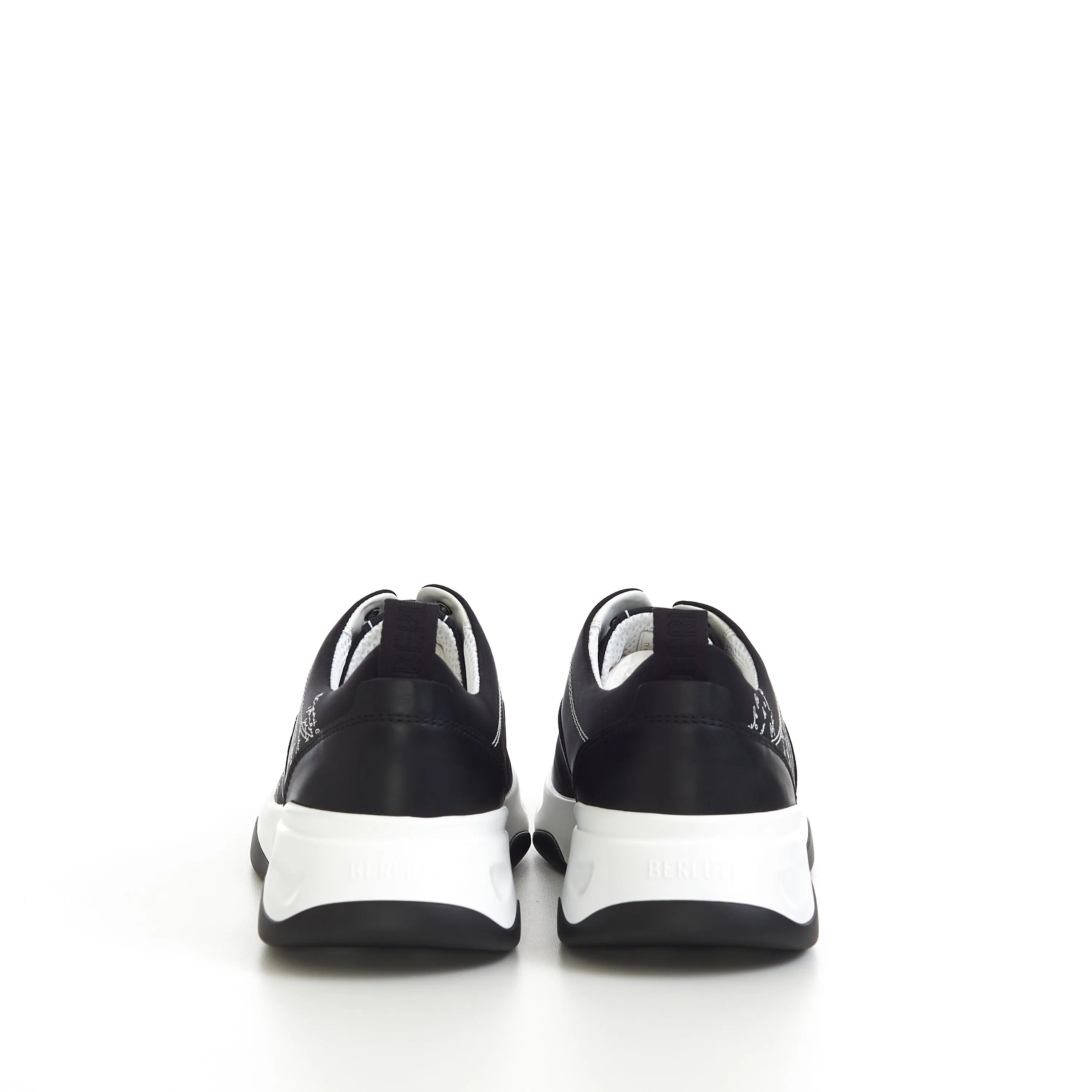 Flow Sneakers In Black With Scritto Serigraphy