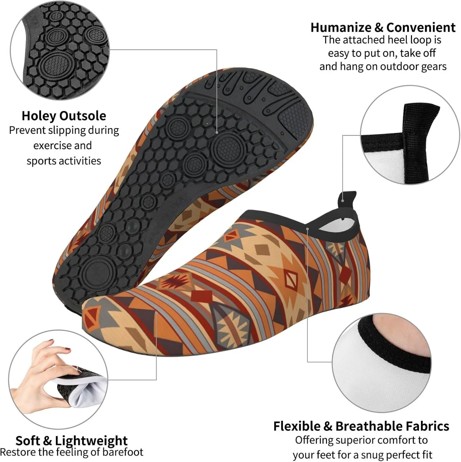 Men Women Water Sports Shoes Barefoot Quick-Dry Outdoor Water Sports Shoes