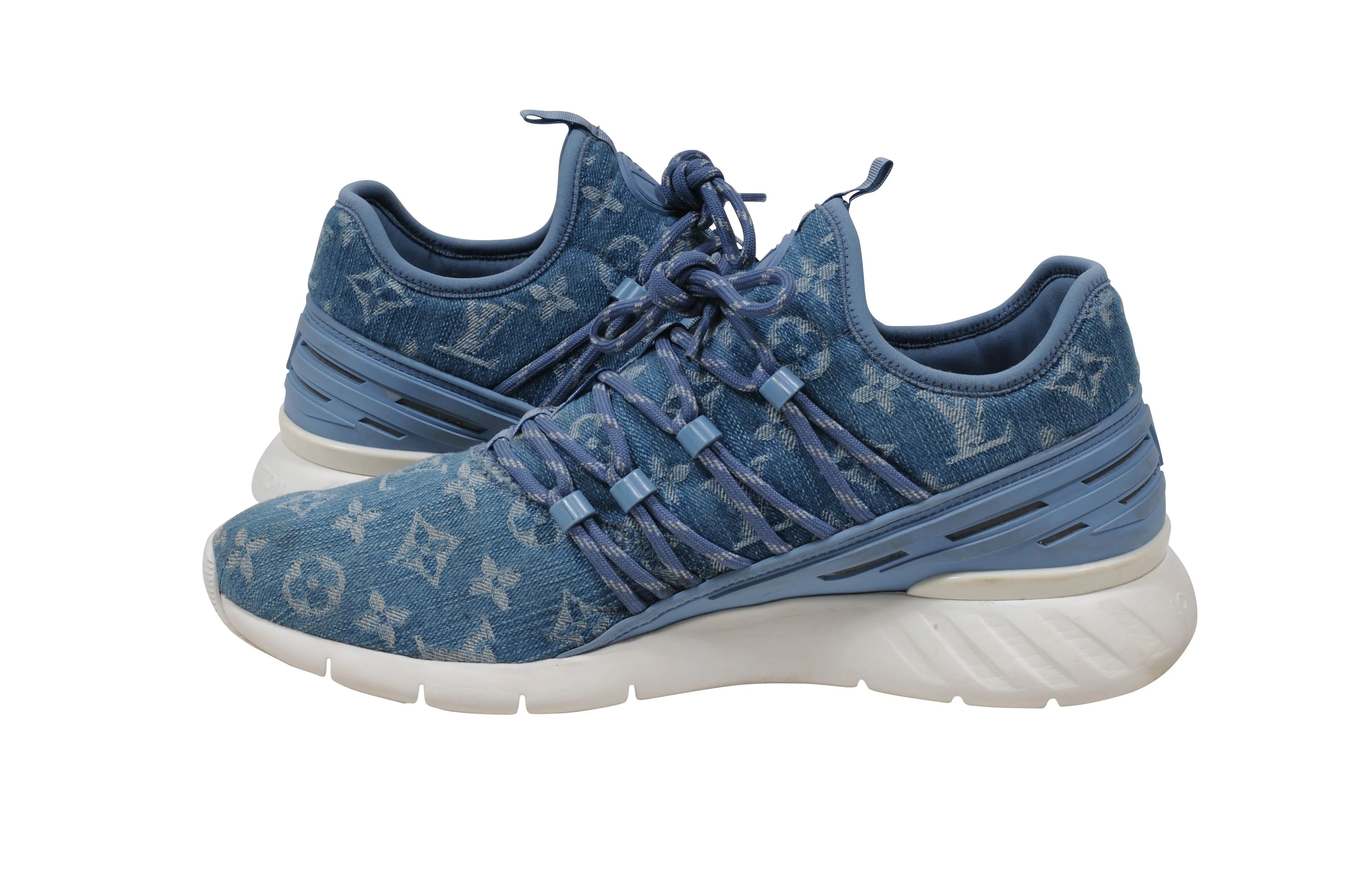 Monogram Denim Fastlane Low Top Sneakers