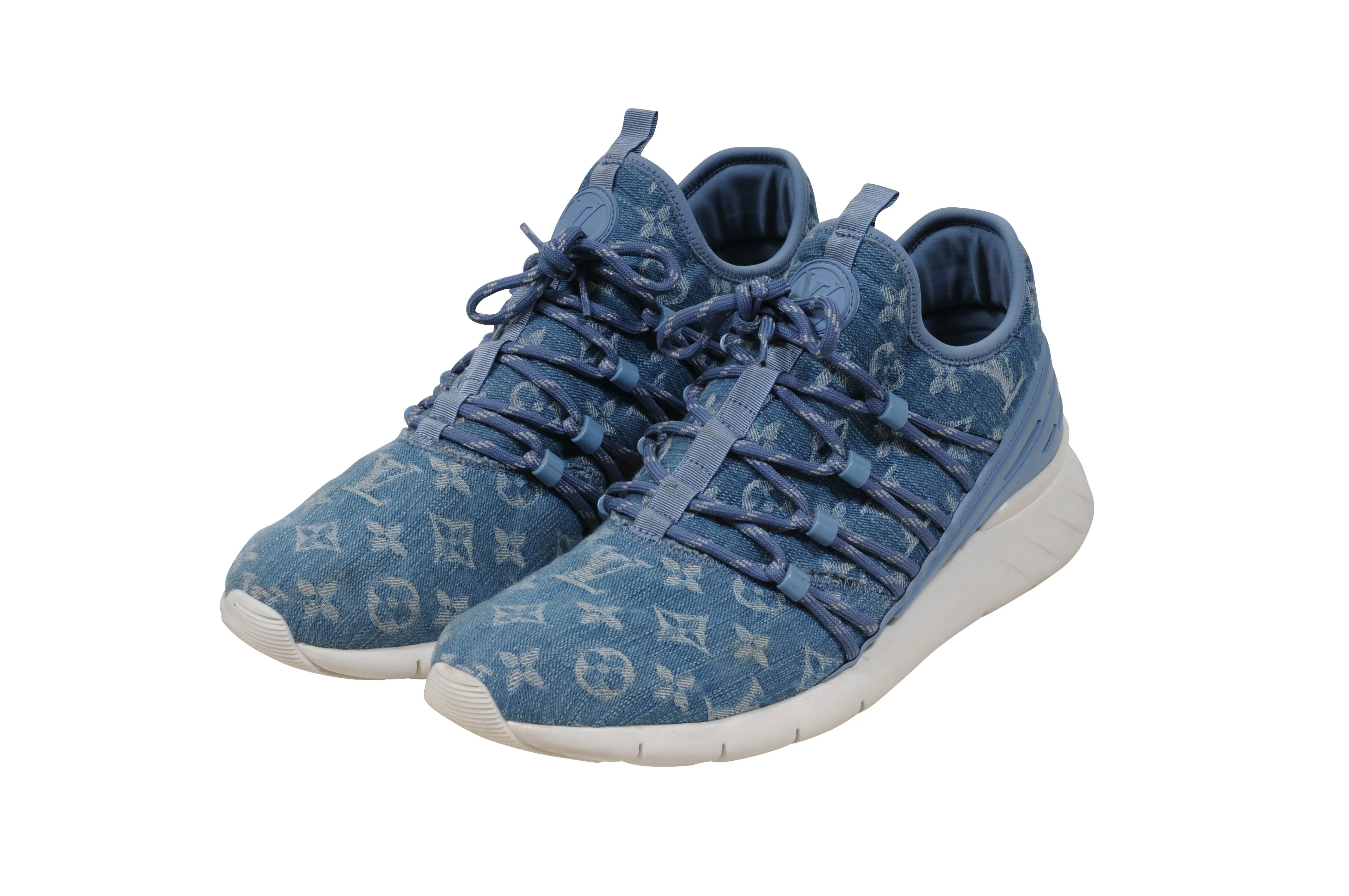 Monogram Denim Fastlane Low Top Sneakers