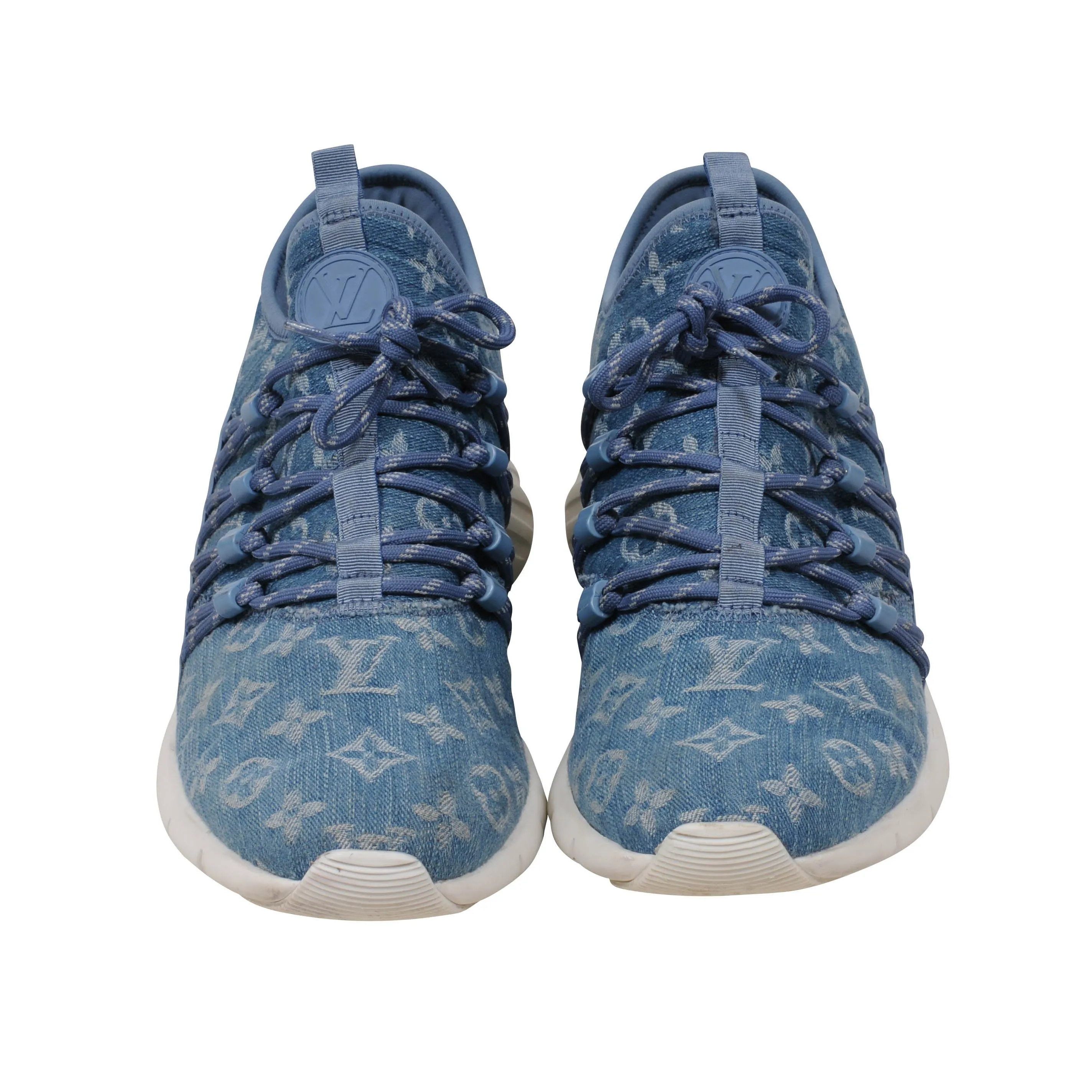 Monogram Denim Fastlane Low Top Sneakers