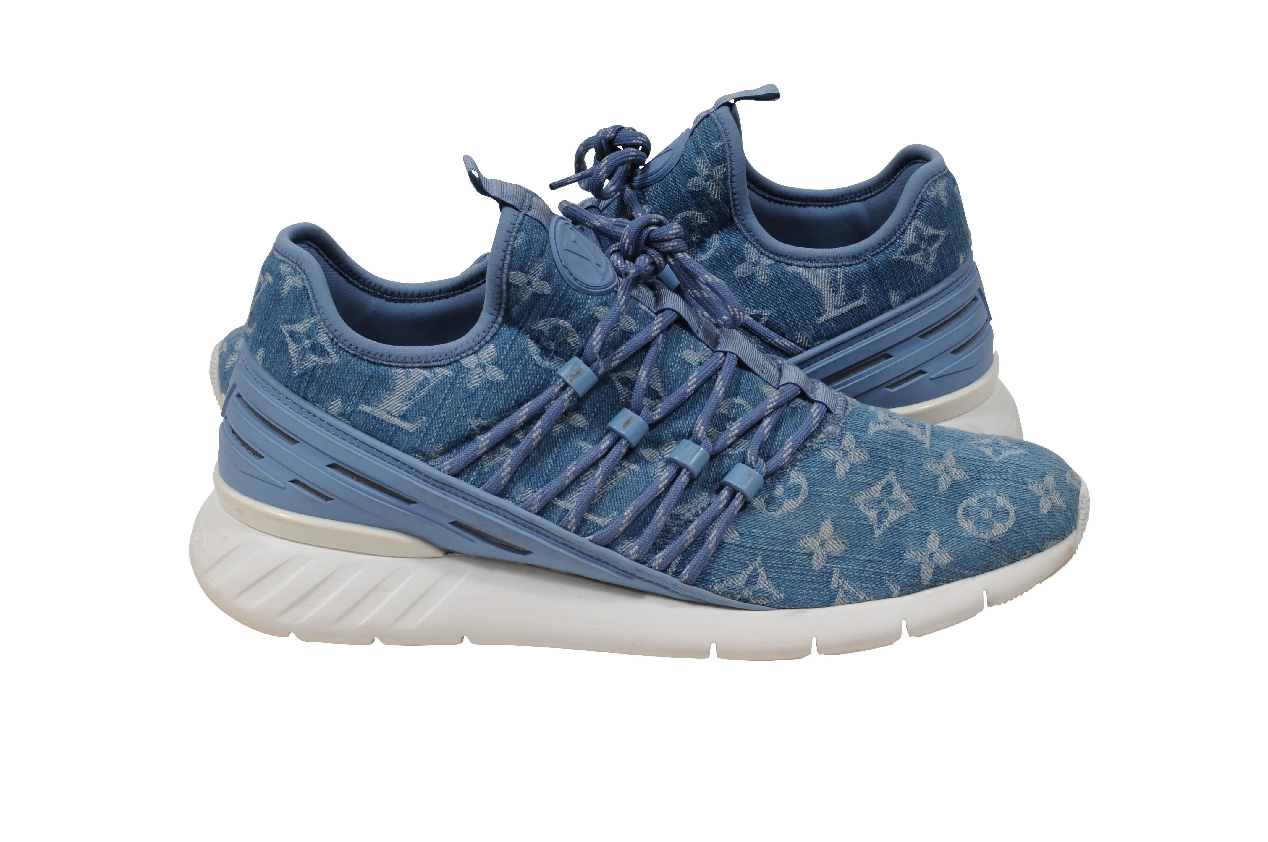 Monogram Denim Fastlane Low Top Sneakers