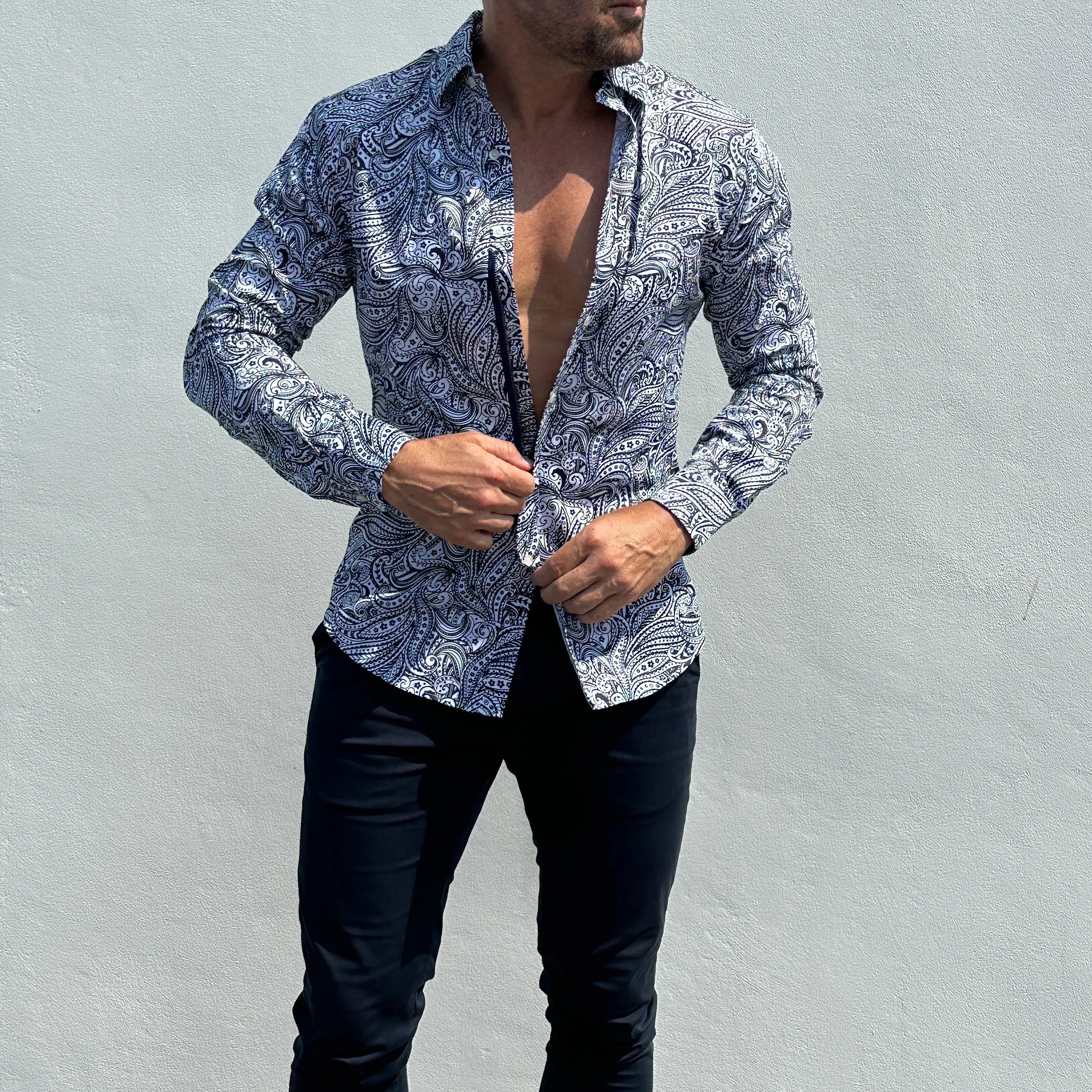 Paisley Print Party Shirt- Small Batch Series