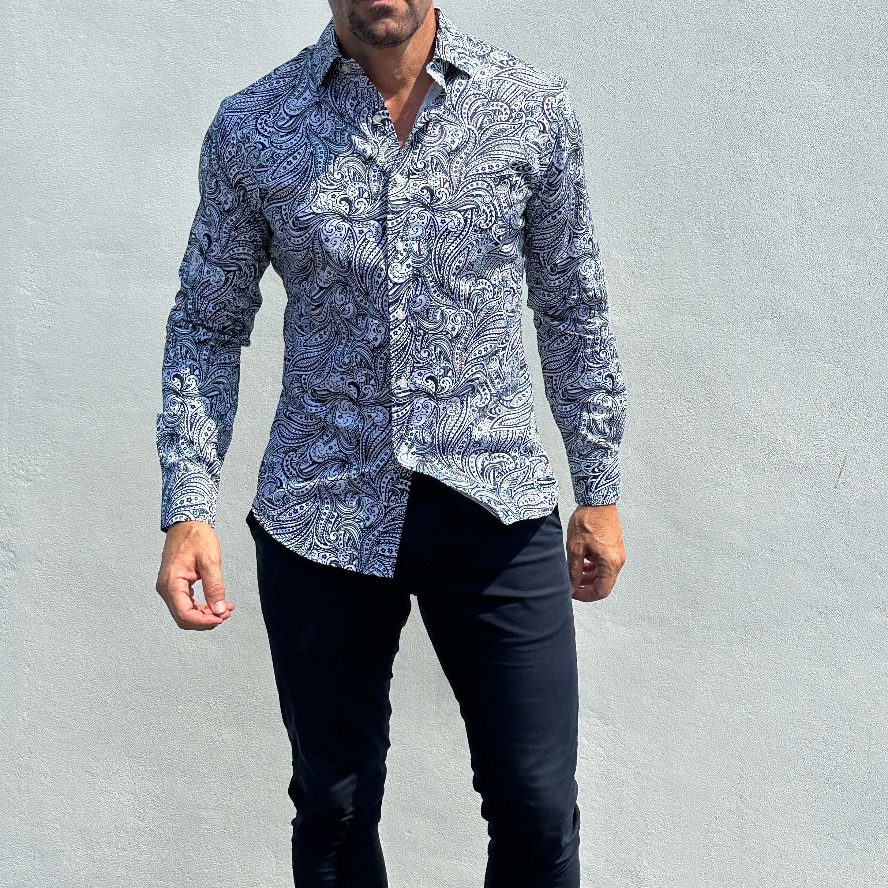Paisley Print Party Shirt- Small Batch Series