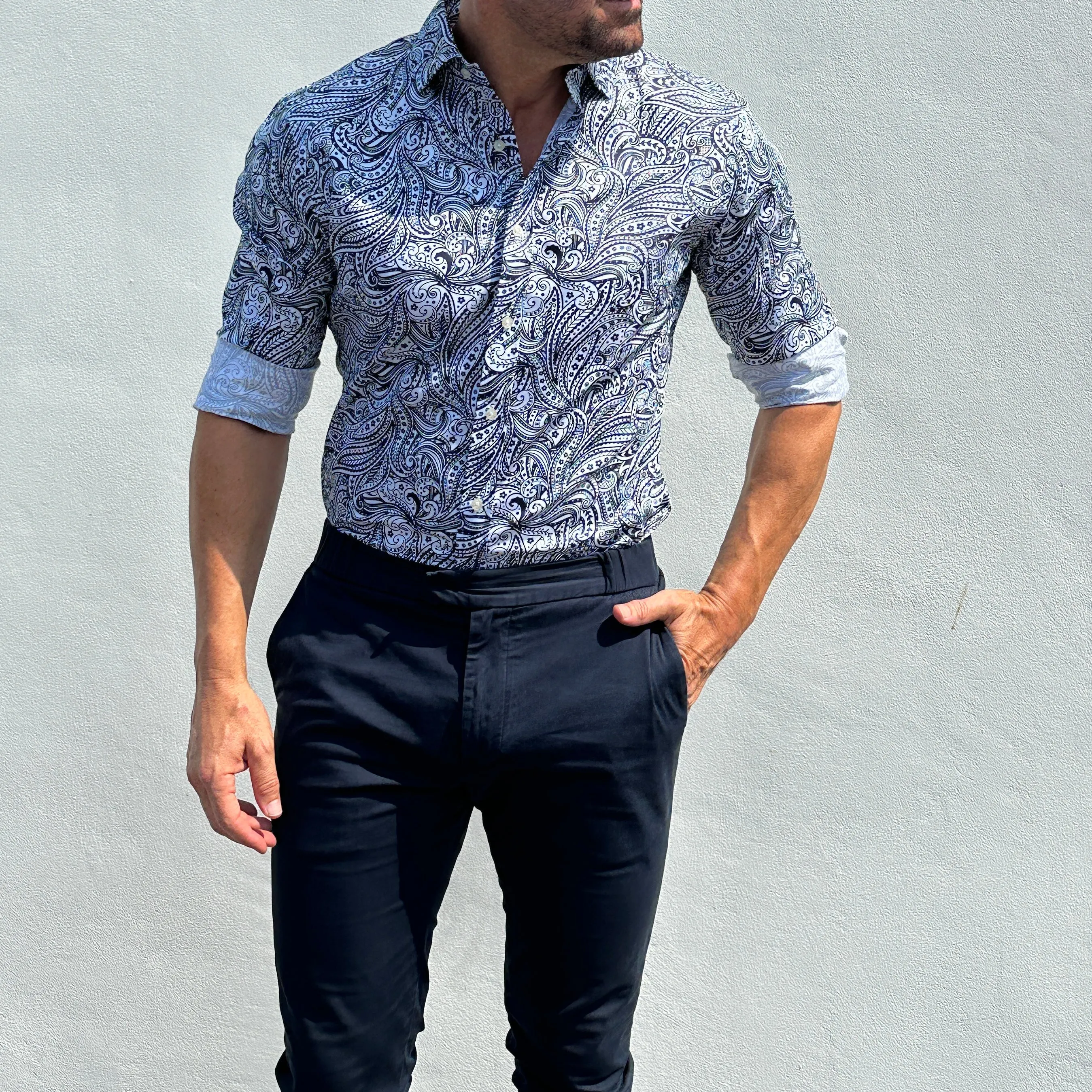 Paisley Print Party Shirt- Small Batch Series