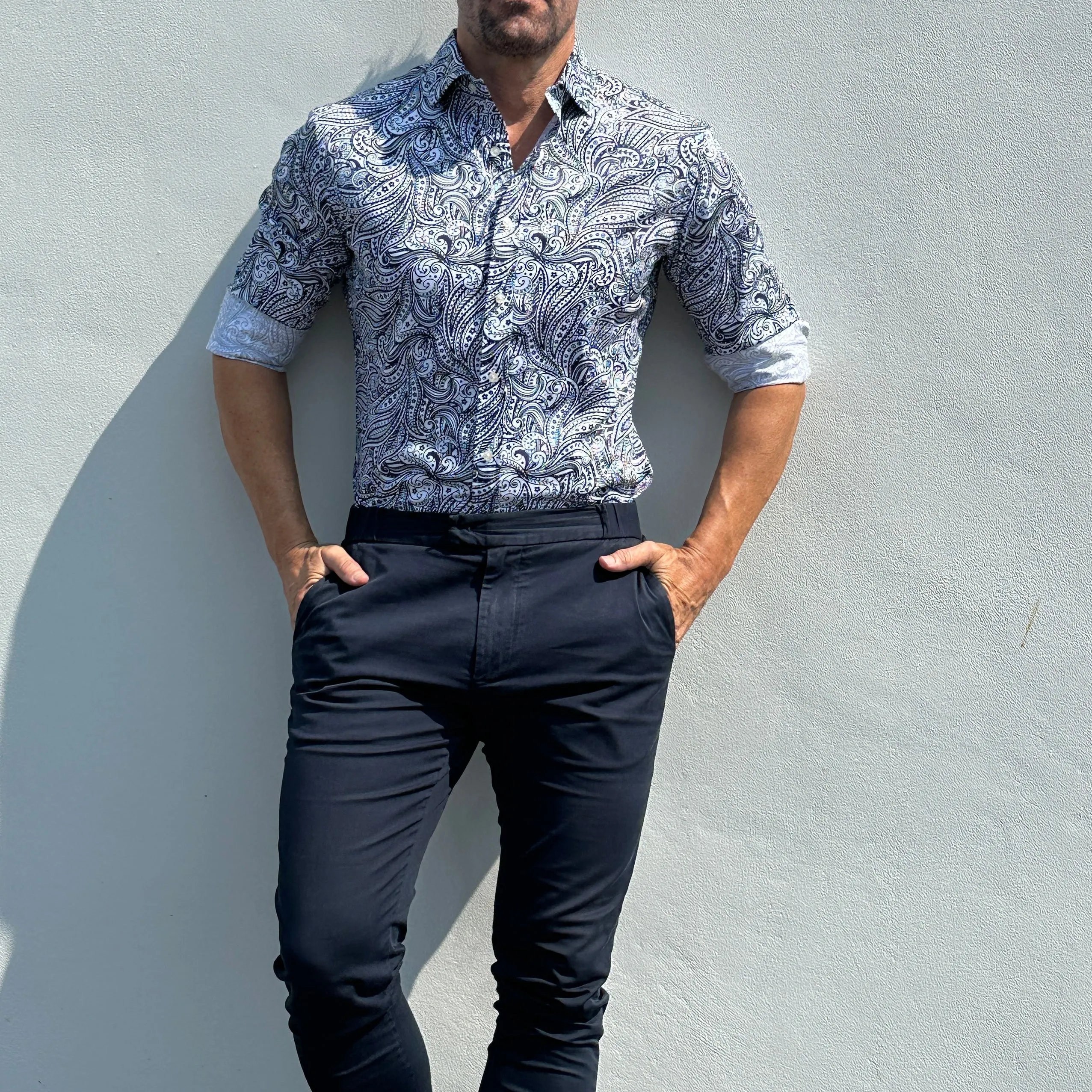 Paisley Print Party Shirt- Small Batch Series