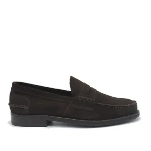 PENNY LOAFER DARK BROWN SUEDE