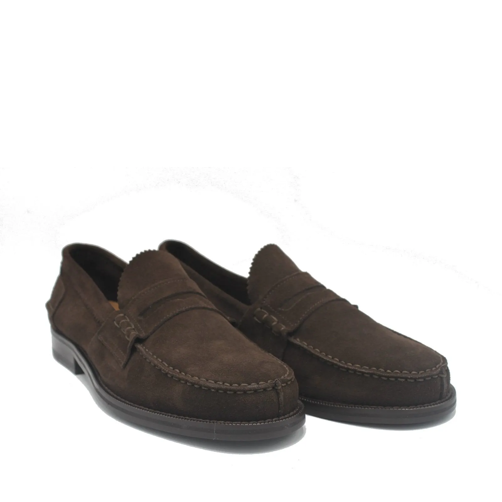 PENNY LOAFER DARK BROWN SUEDE