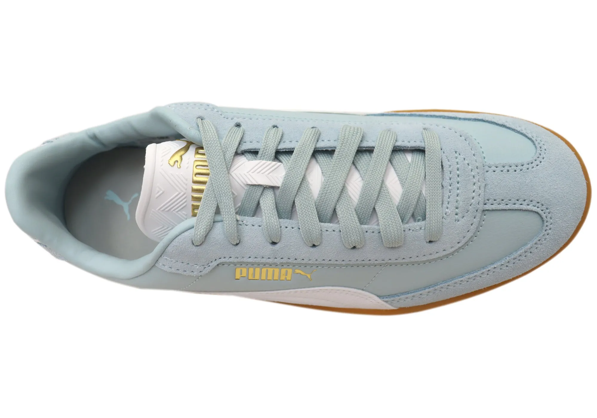 Puma Womens Club II Era Comfortable Lace Up Sneakers