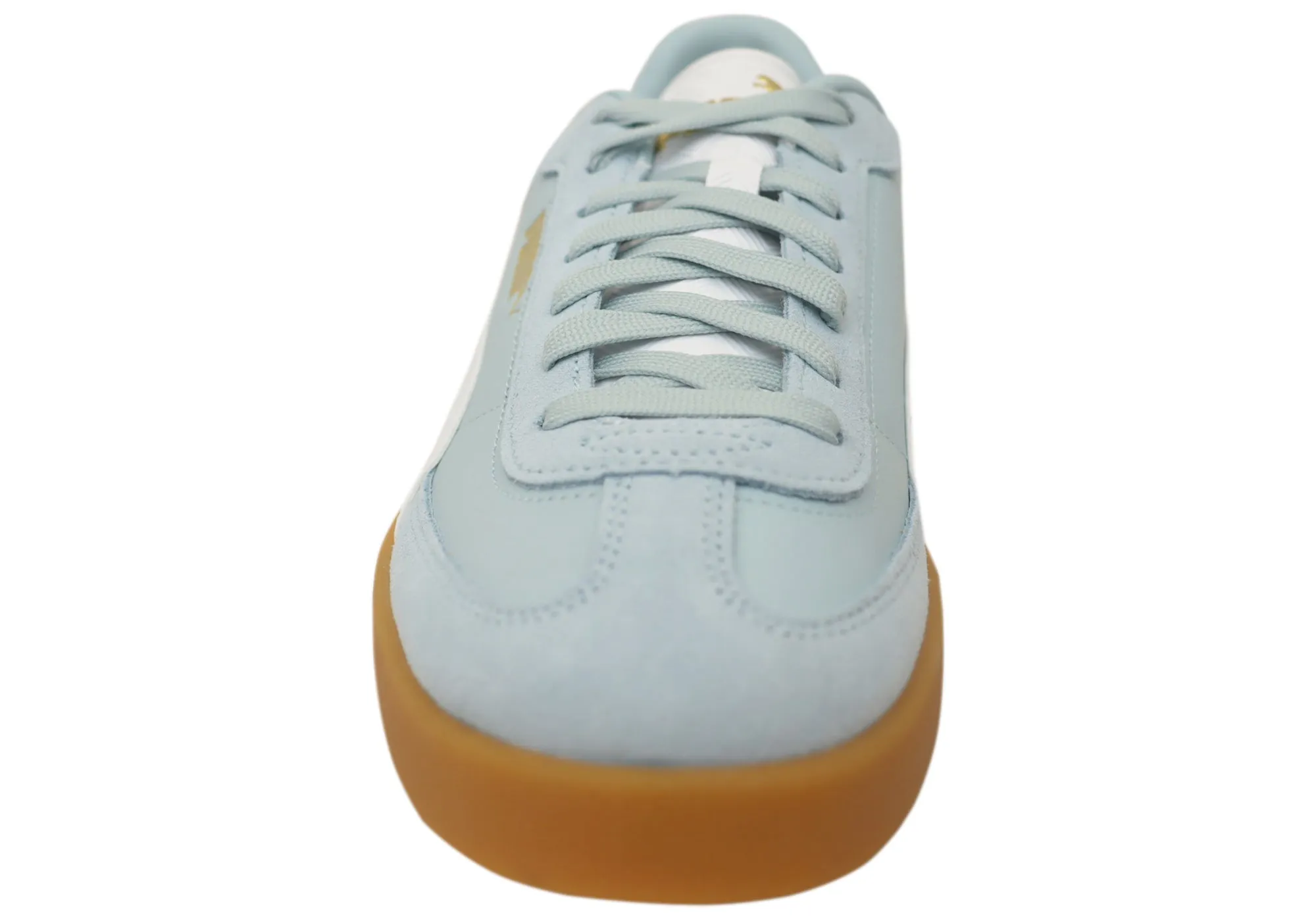 Puma Womens Club II Era Comfortable Lace Up Sneakers