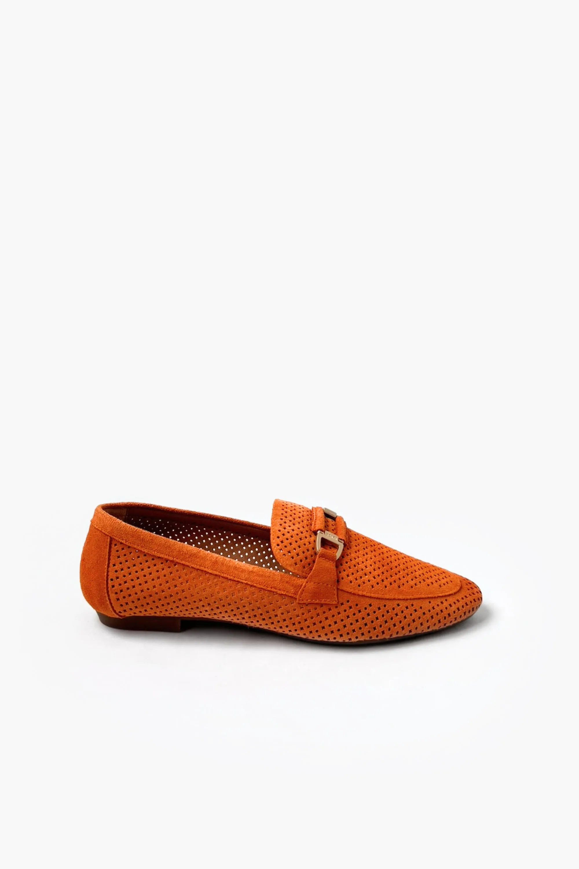 PUNCTURED SUEDE LOAFERS