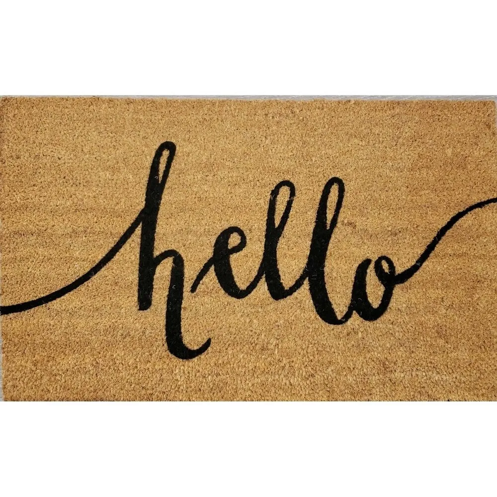 "Hello" Coir Door Mat