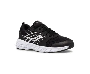 Saucony Wind 2.0 | Black/White Youth Laces Sneakers