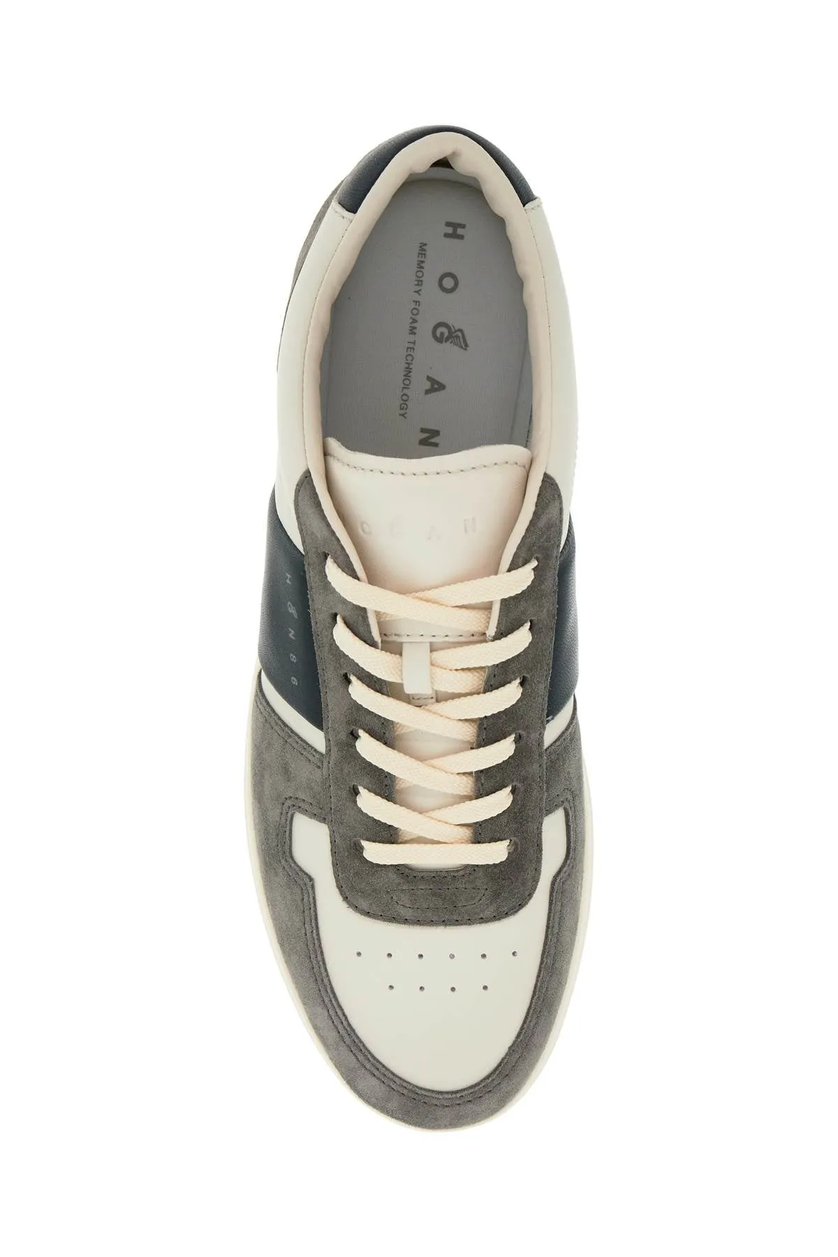 smooth and suede leather h-tv sneakers. HXM6680FL30ODZ B013(YOGURT) B804 U805
