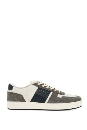 smooth and suede leather h-tv sneakers. HXM6680FL30ODZ B013(YOGURT) B804 U805
