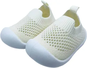 Toddler Boy Girl Mesh Sneakers Baby Knitted Walking Shoes Infant Soft Sole Trainerslittle Kid Breathable Outdoor Shoes