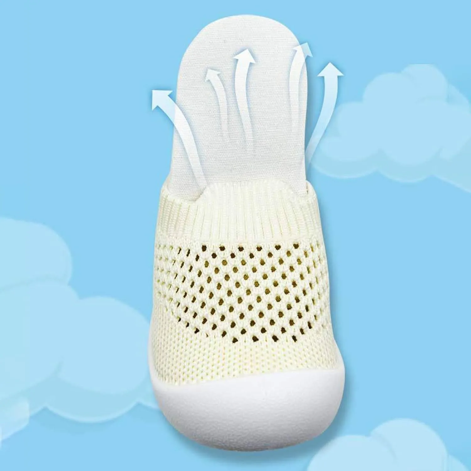 Toddler Boy Girl Mesh Sneakers Baby Knitted Walking Shoes Infant Soft Sole Trainerslittle Kid Breathable Outdoor Shoes