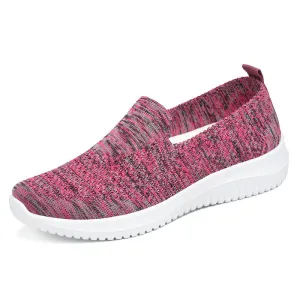Women Flats Knit Comfort Pull On Walking Shoes