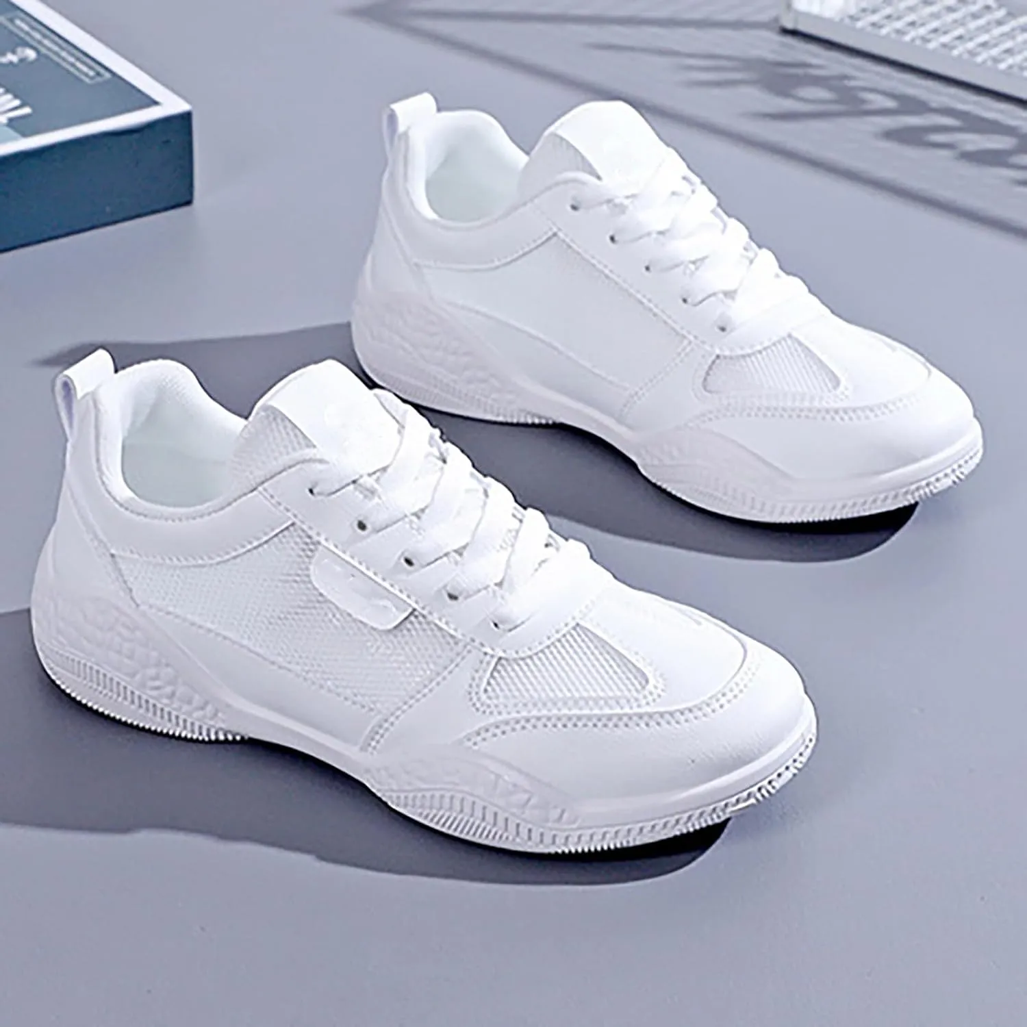 Womens Lace Up Walking Shoes Memory Foam Lightweight Comfort Running Shoes for Women Sports Casual Shoes Slip On Men Shoes Sneakers Slip On Tennis Shoe Trainers Shoe