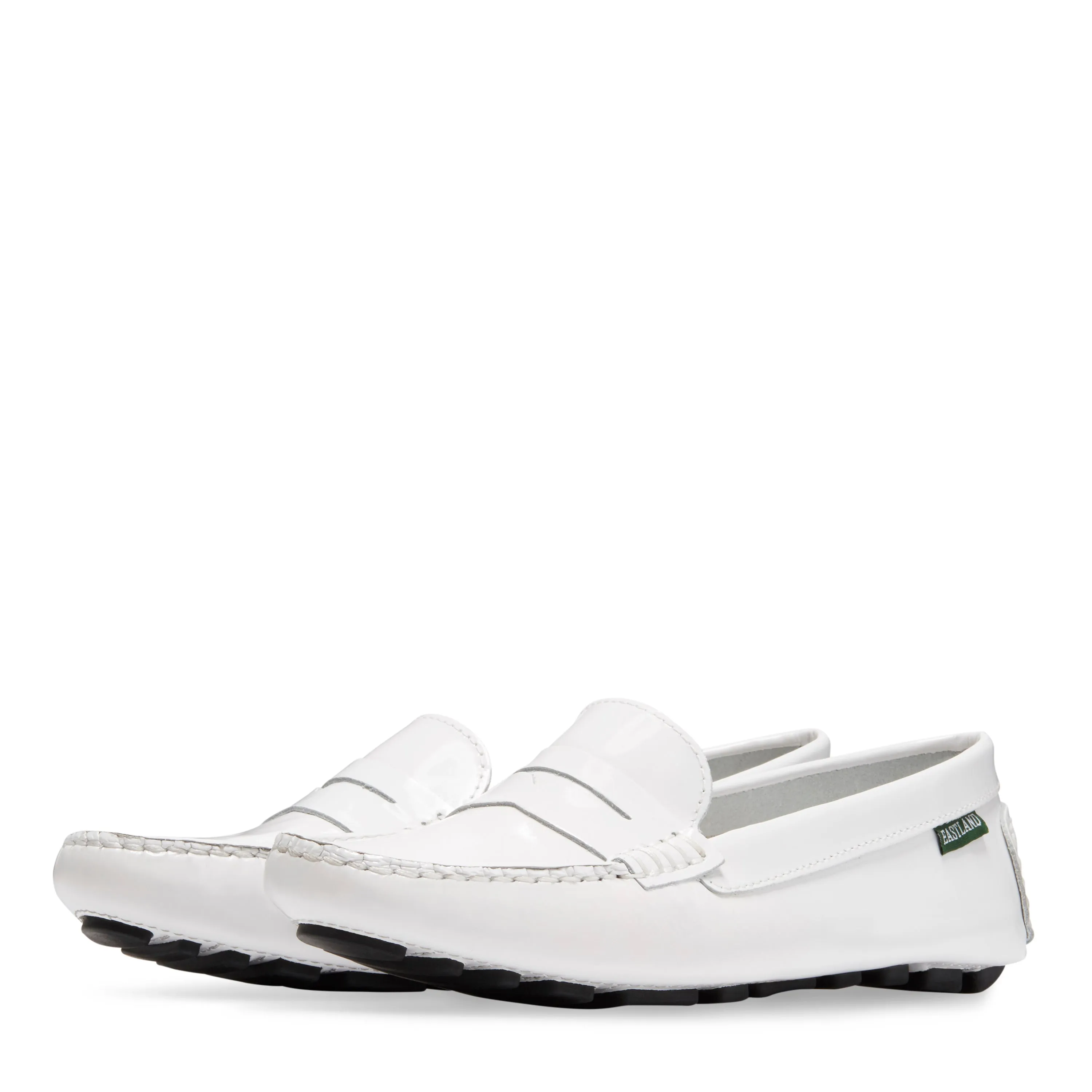 Women's Patricia Penny Loafer Driving Moc White Patent